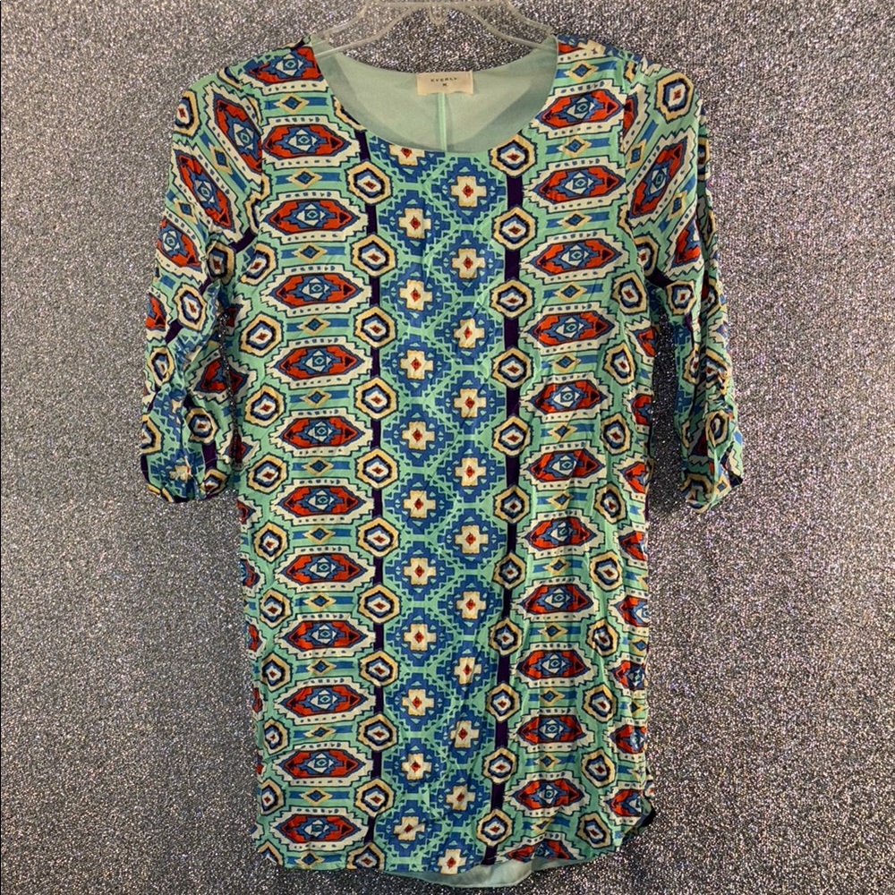 Multi-color EVERLY size S dress